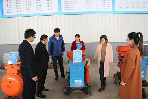 Welcome Tajikistan Merchant To Visit China Coal Group For Purchasing Shotcrete Machines And Other Mining Equipment