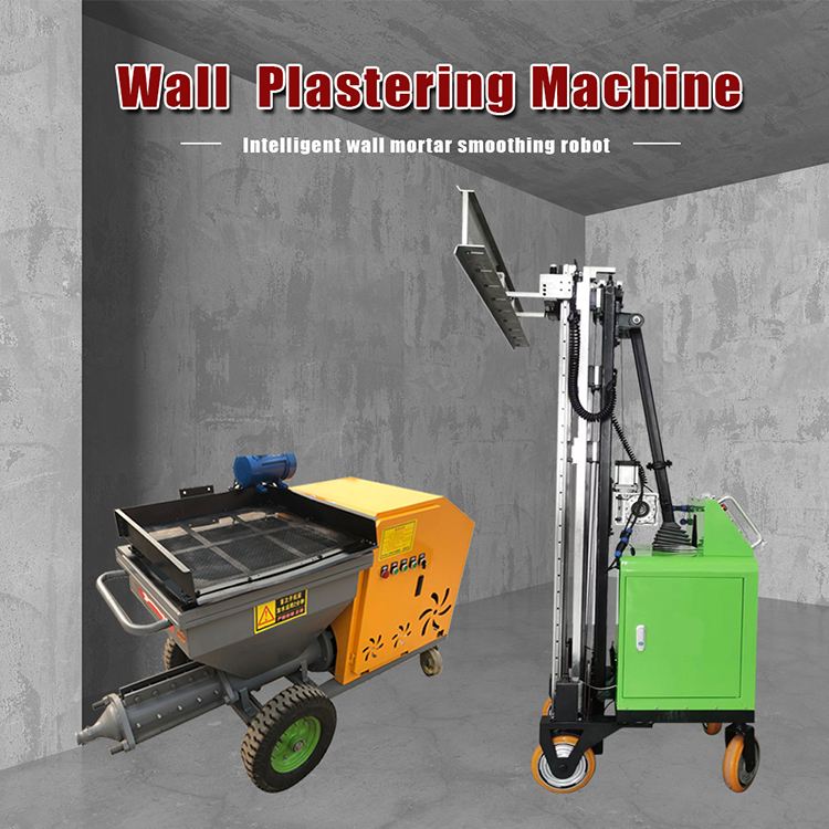 Automatic Wall Cement Plastering Machine